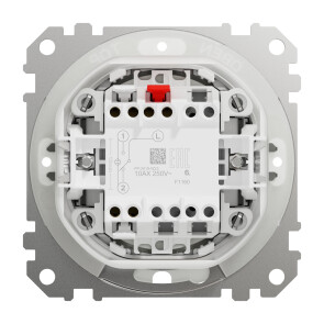 Одноклавишный выключатель IP44, 10А-250В, Черный, Sedna Design SDD214101 №2