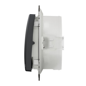 Одноклавішний вимикач IP44, 10А-250В, Чорний, Sedna Design SDD214101 №3