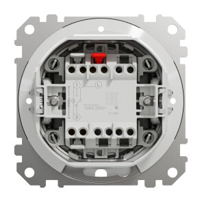Одноклавішний вимикач IP44, 10А-250В, Береза, Sedna Design SDD280101 №2