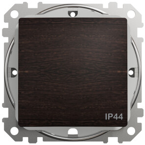 Одноклавишный выключатель IP44, 10А-250В, Венге, Sedna Design SDD281101 №1