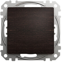 Одноклавішний кнопочний вимикач, Венге, Sedna Design SDD181111