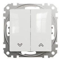 Выключатель для жалюзи 10А-250В, Белый, Sedna Design SDD111104