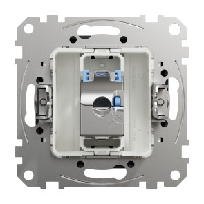 Комп'ютерна розетка RJ45, кат. 6, экр. STP, Чорний, Sedna Design SDD114461S №2