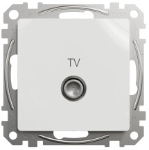 Розетка TV кінцева, 4дБ, Білий, Sedna Design SDD111471