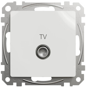 Розетка TV оконечная, 4дБ, Белый, Sedna Design SDD111471 №1