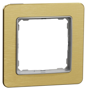 Рамка 1-постова, Золото матове, Sedna Elements SDD371801 №1