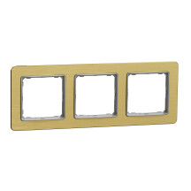 Рамка 3-постовая, Золото матовое, Sedna Elements SDD371803