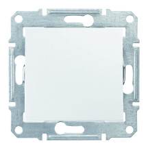 Одноклавішний вимикач 10А-250В, IP44, Білий, Sedna SDN0100321