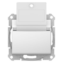 Карточний вимикач 10А-250В Білий, Sedna SDN1900121