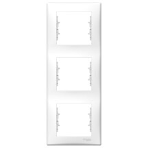 Рамка 3-постовая вертикальная, Белый, Sedna SDN5801321