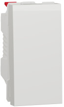 Вимикач 1-клавішний, 10А, 1 модуль, білий, Unica NEW NU310118