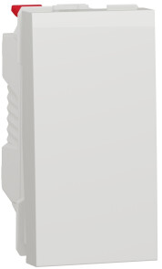 Вимикач 1-клавішний, 10А, 1 модуль, білий, Unica NEW NU310118 №1