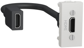 Розетка HDMI, 1 модуль, белый, Unica NEW NU343018