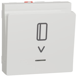 Карточний вимикач з підсвічуванням, 10А, білий, Unica NEW NU328318 №1