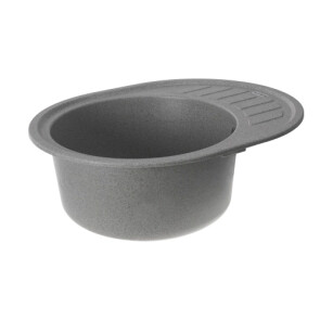 Гранітна мийка для кухні PLATINUM 6250 SOUL матова Сіра №2