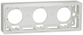 Коробка наружная 3-постовая, белый, Unica NEW NU800618