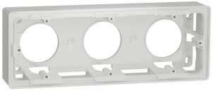 Коробка наружная 3-постовая, белый, Unica NEW NU800618 №1