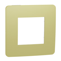 Рамка 1-постовая, Зеленое Яблоко/белый, Schneider Unica NEW Studio NU280211