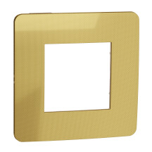 Рамка 1-постовая, Золото/бежевый, Schneider Unica NEW Studio NU280260