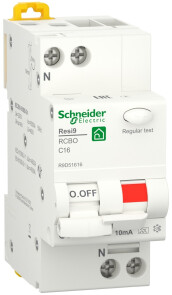 Диференційний автомат 6kA 1P+N 16A C 10mA А, Resi9 Schneider Electric R9D51616 №1