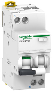 Диференційний автоматичний вимикач iDPN N VIGI 1P+N 6кА 10A B АС 30мA Schneider Electric A9D55610 №1