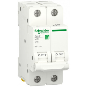 Автоматический выключатель 6kA 2P 16A C, Resi9 Schneider Electric R9F12216 №1