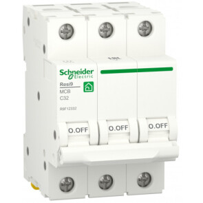 Автоматический выключатель 6kA 3P 32A C, Resi9 Schneider Electric R9F12332 №1