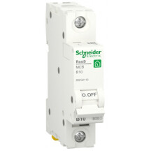 Автоматичний вимикач 6kA 1P 10A B, Resi9 Schneider Electric R9F02110
