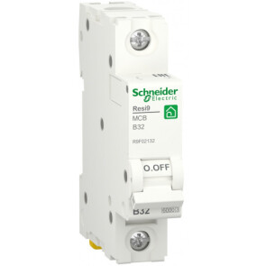 Автоматичний вимикач 6kA 1P 32A В, Resi9 Schneider Electric R9F02132 №1