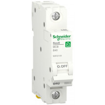 Автоматичний вимикач 6kA 1P 40A В, Resi9 Schneider Electric R9F02140