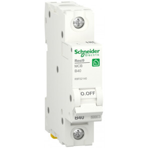 Автоматичний вимикач 6kA 1P 40A В, Resi9 Schneider Electric R9F02140 №1