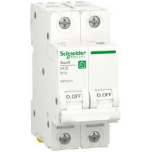 Автоматический выключатель 6kA 2P 10A В, Resi9 Schneider Electric R9F02210