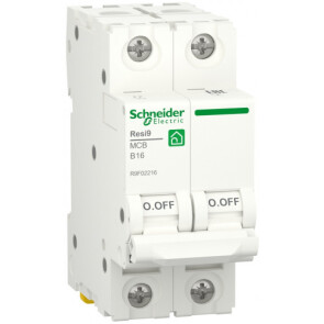 Автоматический выключатель 6kA 2P 16A В, Resi9 Schneider Electric R9F02216 №1