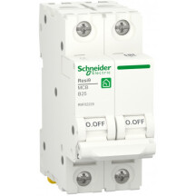 Автоматический выключатель 6kA 2P 25A В, Resi9 Schneider Electric R9F02225