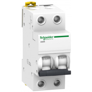 Автоматичний вимикач iK60N 2P 1A B Schneider Electric A9K23201 №1