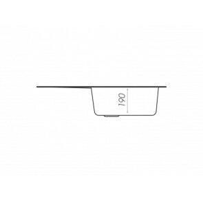 Гранитная мойка для кухни PLATINUM 7750 LIRA матовая Графит №5