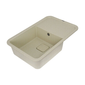 Гранітна мийка для кухні PLATINUM 7850 CUBE матова Пісок №6