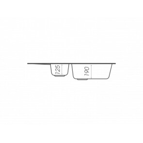 Гранітна мийка для кухні PLATINUM 7850W KESSAN глянець Сірий металік №3
