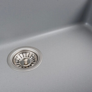 Гранітна мийка для кухні PLATINUM 7945 PARUANA матова Сірий металік №3