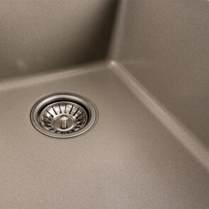 Гранітна мийка для кухні PLATINUM 9950 PANDORA матова Титан №5
