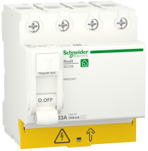 Устройство защитного отключения 4P 63A 100mA АС, Resi9 Schneider Electric R9R52463