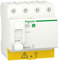 Устройство защитного отключения 4P 40A 30mA, Resi9 Schneider Electric R9R61440