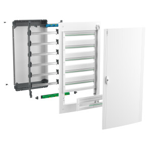 Щит розподільчий врізний, 3 ряди, 72 модулі, білі двері, PrismaSeT XS Schneider Electric LVSXN324 №4