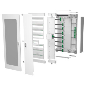 Щит навесной с распред. каналом, 8 рядов, 192 модуля, без дверцы, PrismaSeT S Schneider Electric LVSSD824 №4