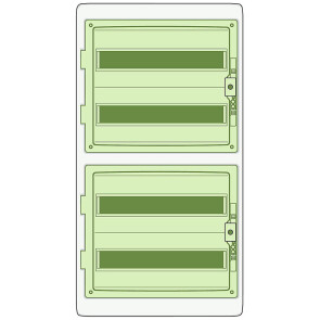 Щит розподільний MUREVA, 842х448х160, 72мод. Schneider Electric 13987 №1