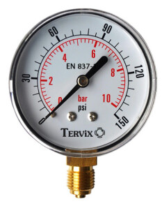 Манометр Tervix Pro Line 50 0-6 бар 1/4" рад. №1