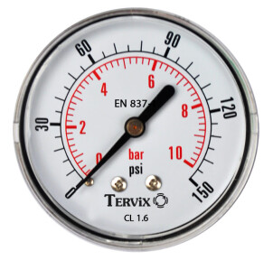 Манометр Tervix Pro Line 50 0-6 бар 1/4" акс. №1