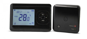 Беспроводной комнатный термостат WiFi Tervix Pro Line для газового/электрического котла, черный №1