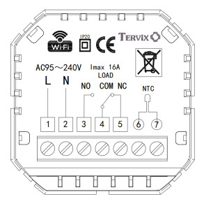 Термостат с WiFi управлением Tervix Pro Line для газового/электрического котла №4
