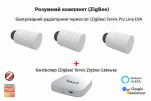 Комплект Tervix Pro Line EVA2 (3 шт.) + контроллер Tervix ZigBee Gateway №1